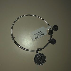 Alex and Ani initial V charm